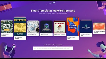 Create mockups, logos, YouTube intro videos & designs in seconds!