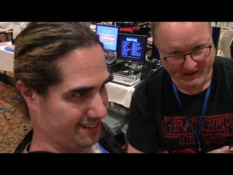 Hanging out with Amiga of Rochester, Ben Heck, and Adrian at VCF Midwest 2023