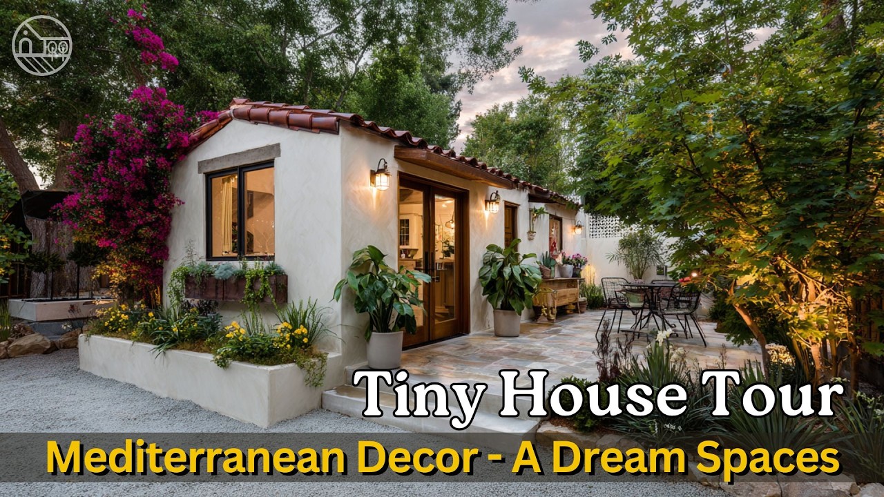 Как оформить крошечный средиземноморский домик так, чтобы он напоминал сказочный сад в тосканском...