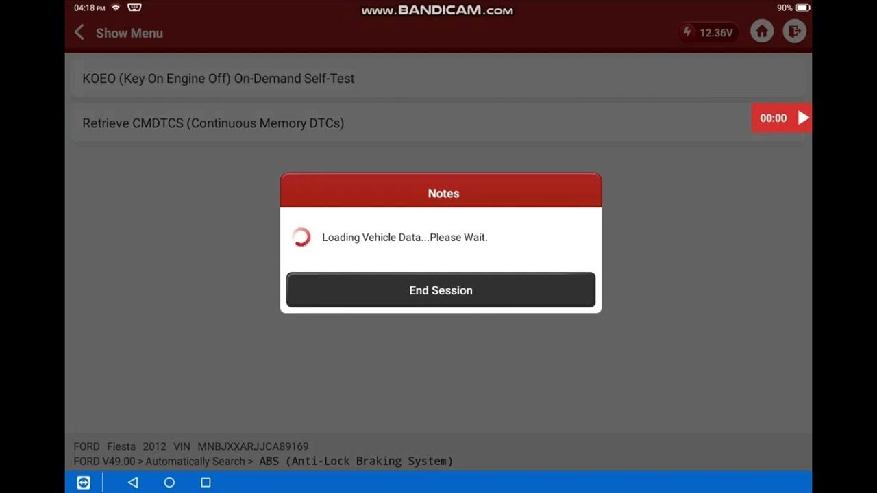 Ford Fiesta change ABS module.Dtc U2101+U0155 using Thinktool Master X