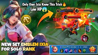 I Found New Ixia Best Build and Emblem in Solo Rank | Ixia Best Build 2024 | Ixia Mlbb