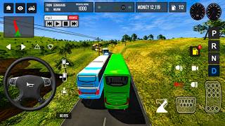 😱 NEW GREEN EURO COUCH BUS MODE IS HERE! 🚌| CRAZY HIGHWAY DRIVING | BUS SIMULATOR INDONESIA #bussid  screenshot 2