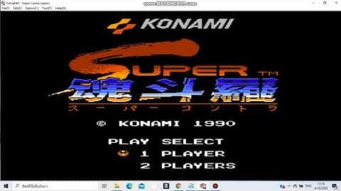 Super Contra nes "Select Area"