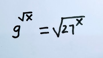 🔥Nice Exponent with Radical Math Problem | Find the Value X