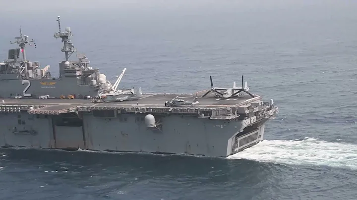 B-Roll: USS Essex Underway in the Gulf of Oman - 5th Fleet Operations