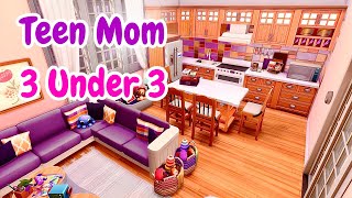 The Sims 4 | Teen Mom, 3 Under 3 - Speed Build W\/Voice Over (No CC)