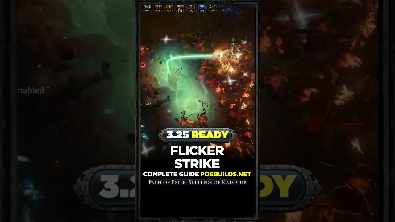 [POE 3.25] FLICKER STRIKE - BUILD REVIEW - POE BUILDS #shorts #pathofexile #poebuilds #poe