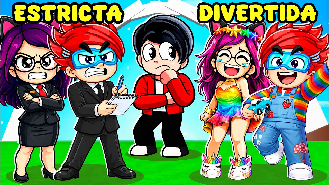 FAMILIA DIVERTIDA vs FAMILIA ESTRICTA en BROOKHAVEN ROBLOX | Karim Juega