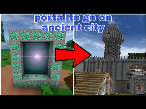 portal to go ancient city in mini block craft|| neither portal in mini block craft || #kbcraft