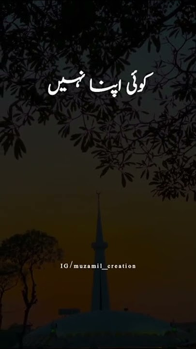 Koi apna nahi gham ke maare hai hum#Islamic#status#status video#muzamil__creation