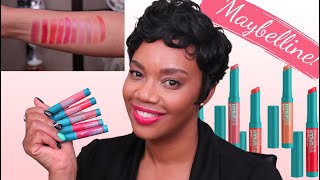 LIP SWATCHES!! New MAYBELLINE BALMY LIP BLUSHES!! **All 10 Shades** -  YouTube