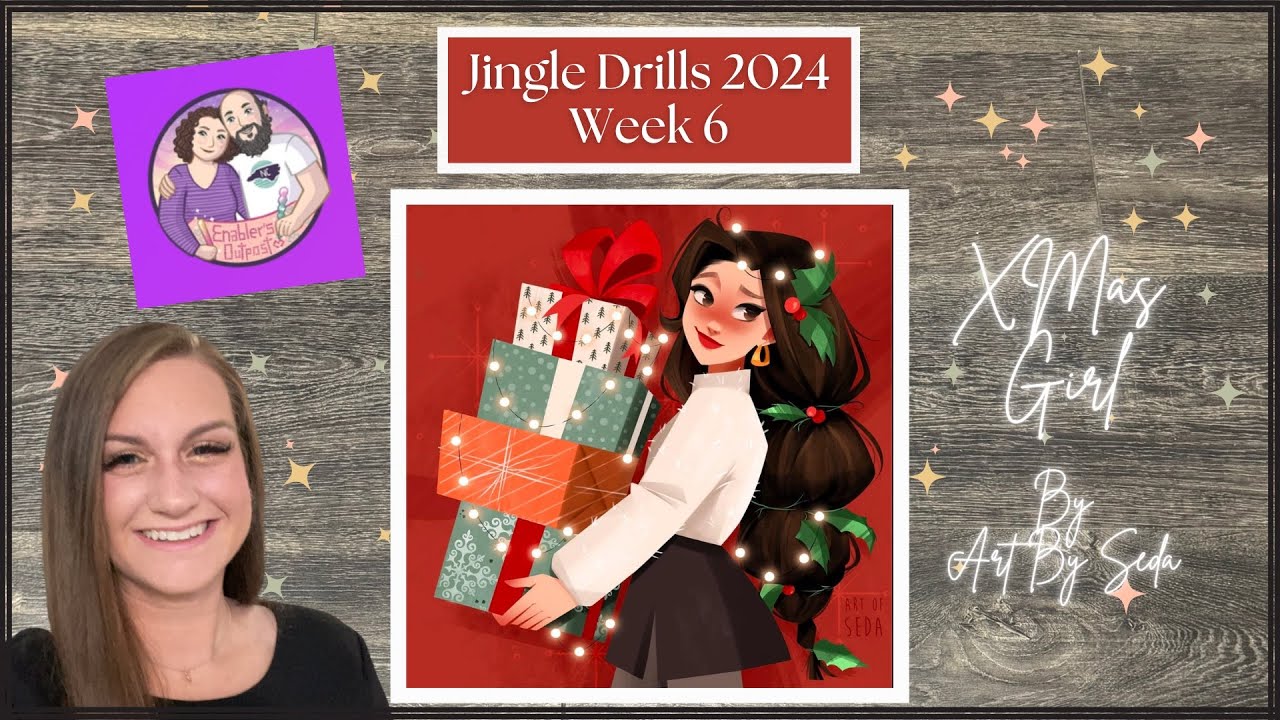 Jingle Drills 2024 Week 6! “XMas Girl” by Art of Seda! A Perfect Diamond Painting for Christmas 🎄
