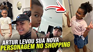 ARTUR LEVOU A GAR0TINHA NO SHOPPING PRA COMPRAR ROUPAS NOVAS 👏