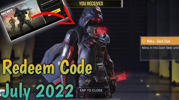 Codm Redeem Code July 2022 | Cod Mobile Redeem Code | Call Of Duty Mobile Redeem Code 2022