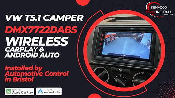 VW T5.1 Camper Van Goes Wireless CarPlay, Android Auto Install DMX7722DABS