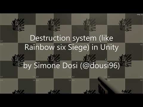 Prototype destruction system (like Rainbow six Siege) in Unity