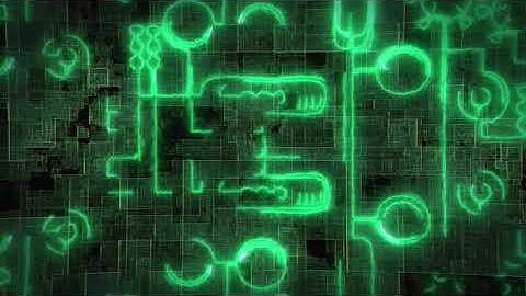 Neon GREEN Technology Background Loop 💾 No Copyright Background | Video 4K Video (Ultra HD)