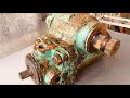 Restoration the steering gearbox of an old car in 1980 - Restore and reuse steering gear box.