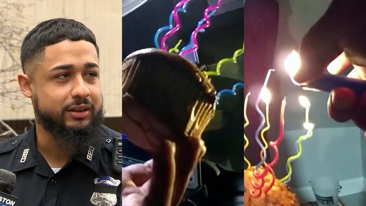Boston officers surprise 911 caller with birthday serenade, gift