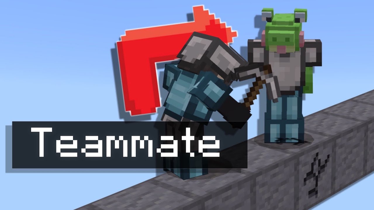 TRAPPING My TEAMMATES In Minecraft Skywars