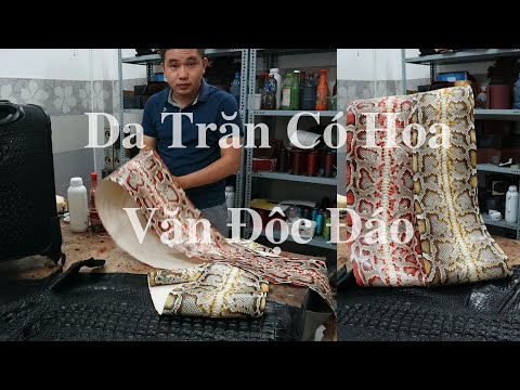 Những Tâm Da Trăn Có Màu Sắc Độc Đáo Để Sản Xuất Túi Xách Da Trăn Konavis