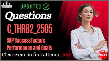 SAP C_THR82_2505 Certification Questions and Study Material [Latest]