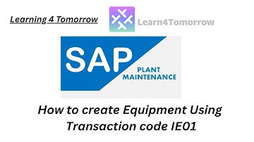 How to Create Equipment in SAP Using T-Code IE01 | Step-by-Step Tutorial