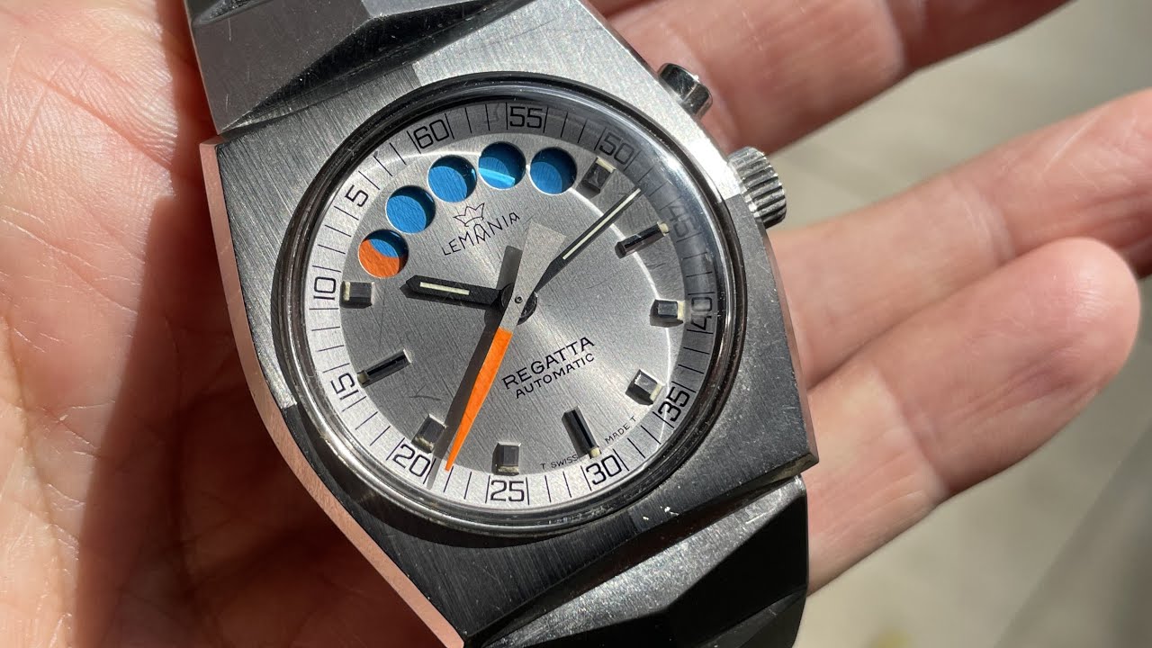 FOR SALE - Lemania Regatta Chronograph “Lobster” ref. 9854 from the 1970’s. - www.chrono-scope.ch