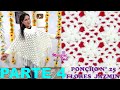 PARTE 4 Como tejer el Poncho N° 25 a crochet o ganchillo en punto Jazmín con mangas y cuello tortuga