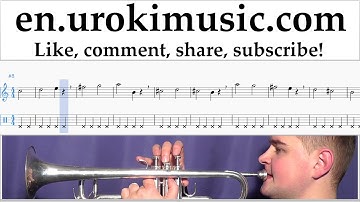 How to Play Trumpet Luis Fonsi, Demi Lovato - Échame La Culpa Tabs Part#1 exercises, scales um-ih352