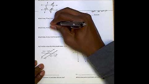 Unit 3 Lesson 2: Proving Lines Parallel Notes