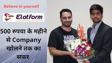 Amit Kumar Tiwari(Founder of Elatform) sharing his entrepreneurial Journey