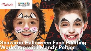 Online Class: Snazaroo Halloween Face Painting Workshop with Mandy Peltier | Michaels screenshot 3