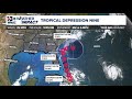 Tropical Depression Nine forms near the Bahamas (11 AM Update 9/27/25)