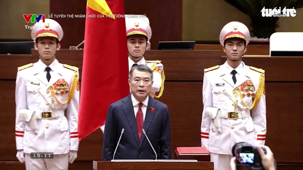 Video Thủ tướng Chính phủ Lê Minh Hưng tuyên thệ nhậm chức 