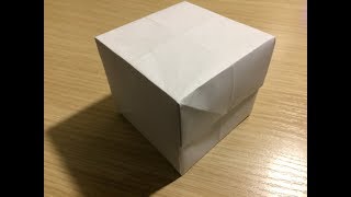 Как сделать из бумаги коробку с крышкой оригами своими руками без клея видео Как сделать из бумаги коробку с крышкой оригами своими руками без клея видео