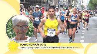Maratonmästare Anita Granberg om sitt 40:e lopp: 'Det lutar åt 41 lopp också' - Nyhetsmorgon (TV4)