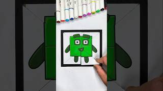 Sprunki Number Block 4 Phase 4 Amazing Mini Cardboard Game 🥰 #numberblocks​​ #games​ #shortsfeed
