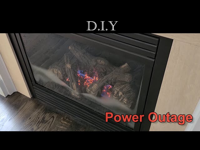 Home Secret: How to start gas Fireplace during power outage and survive ice  storm? - YouTube