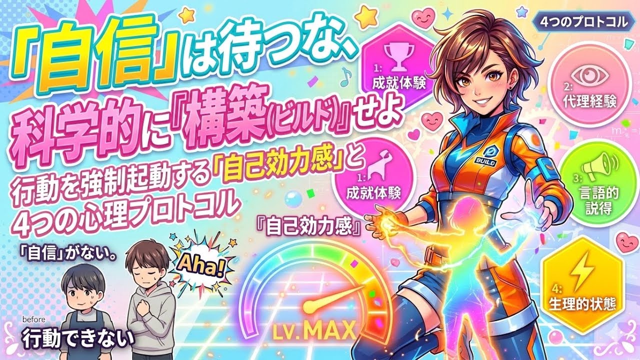 「自信」は待つな、科学的に『構築（ビルド）』せよ：行動を強制起動する「自己効力感」と4つの心理プロトコル