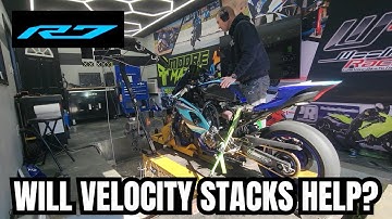 Testing Velocity Stacks with Carbon Smith On a Yamaha R7