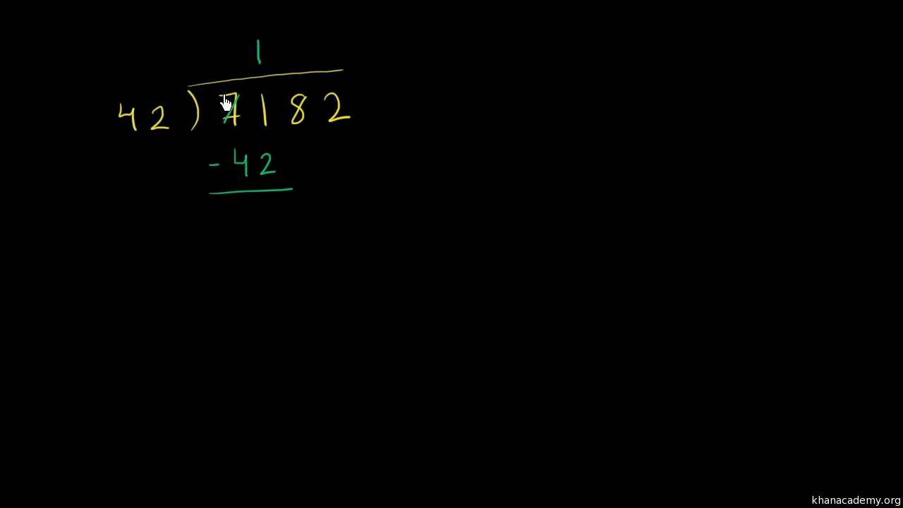 Dividing by two digits example 2 - YouTube