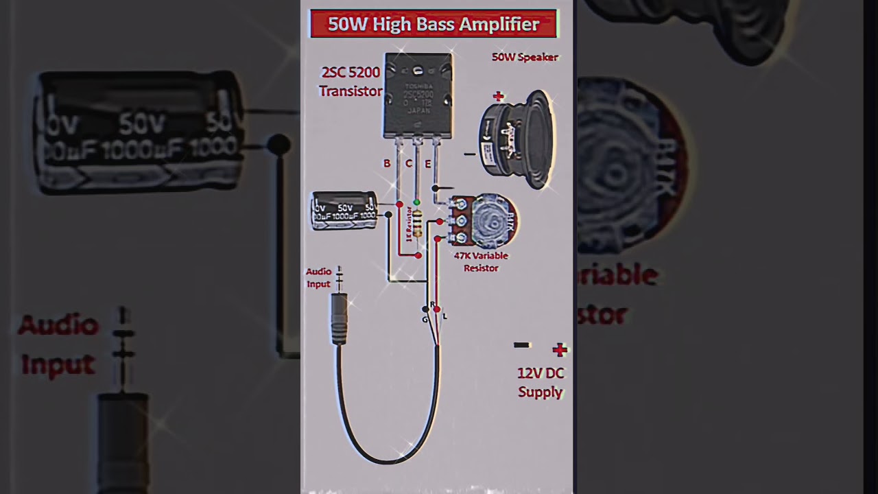 high power bass 50 watt 