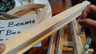 NO power tools needed, for coffee tables from LARGE Paint Stir Sticks.
