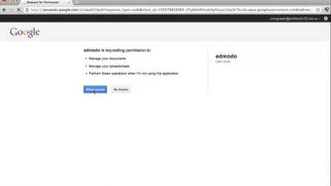 Edmodo Google Docs Integration Tutorial