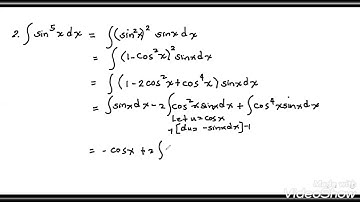 Trigonometric Integrals (Case 1 to 3 only )