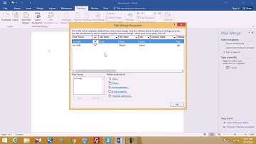 Microsoft Office Word 2016 - Mail Merge Tutorial (Bangla)