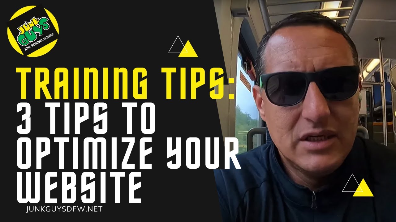 Training Tips: 3 Tips To Optimize Your Website (Immediately!) - YouTube