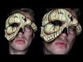 DIY Skull Masquerade Mask Halloween Makeup Tutorial
