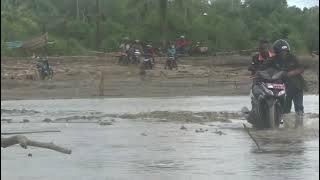 Jembatan Putus, Kali pun di disebrangi #jalanrusak #pantaindalir #merauke #fypyoutube